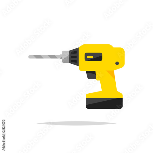 Drill vector isolated photo