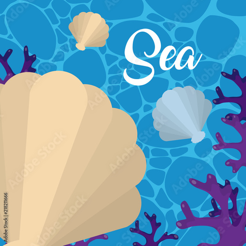 Cute sea cartoons