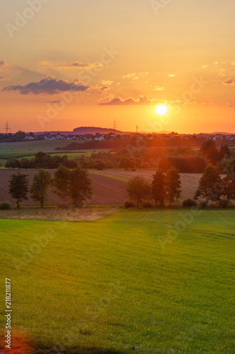 Sonnenuntergang in Winnenden
