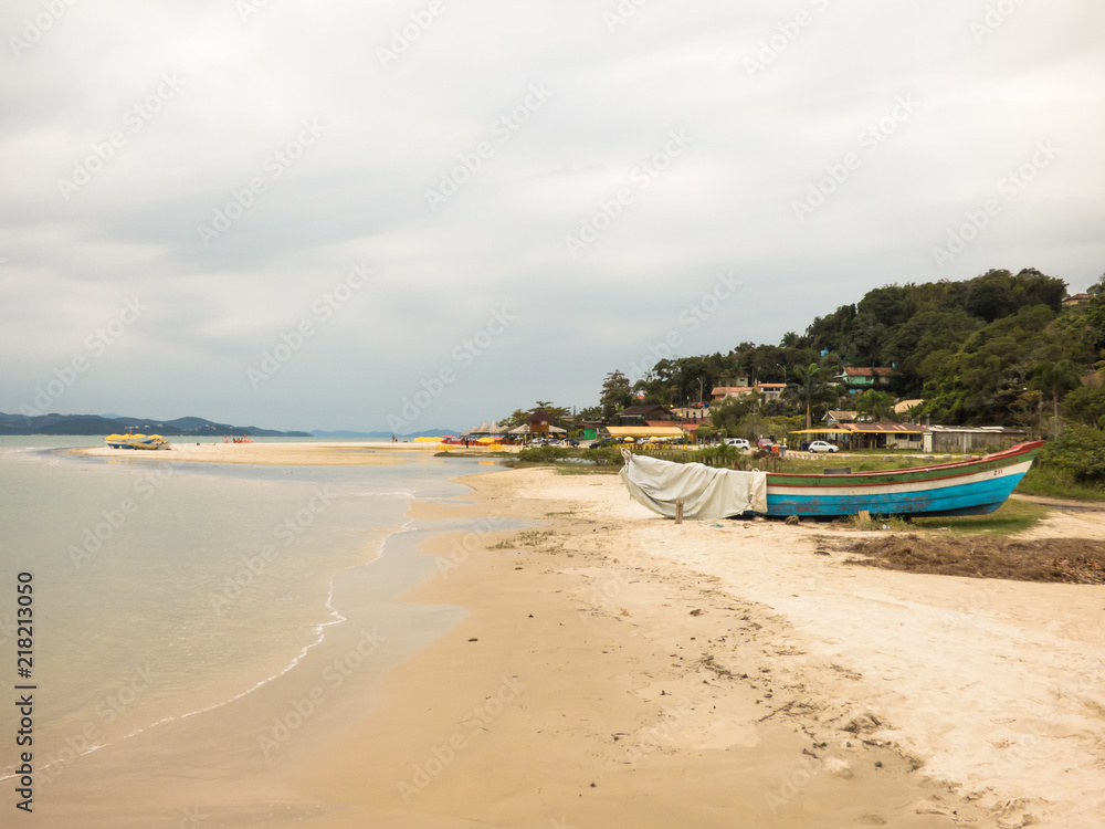 A view of Forte beach in Florianopolis, Brazil