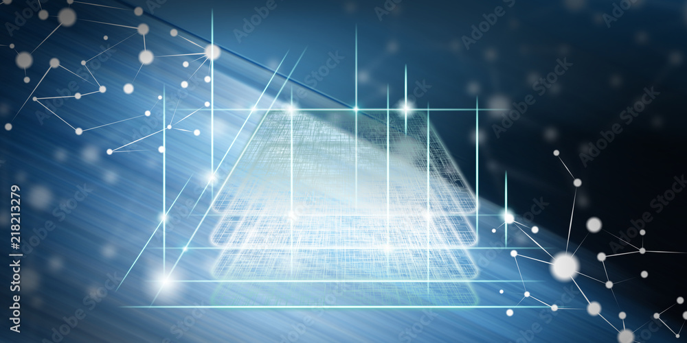Fototapeta premium Concept of blockchain technology