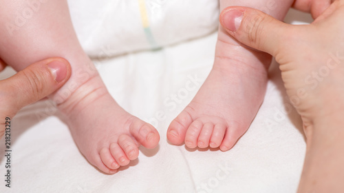 Tiny baby feet