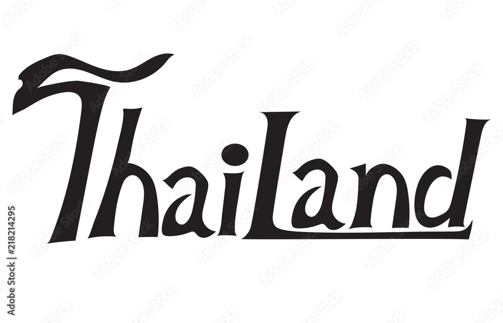 Thailand the letter T is Thai font design Thailand the letter T is Thai font design