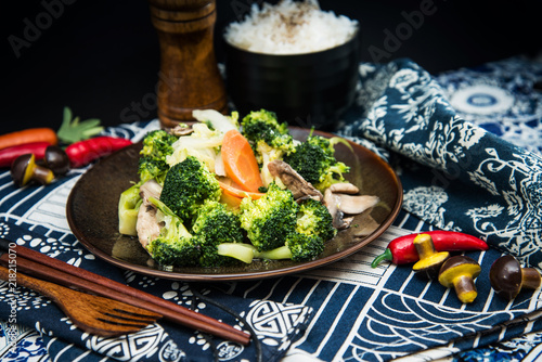 Handmade cauliflower vegetables on table