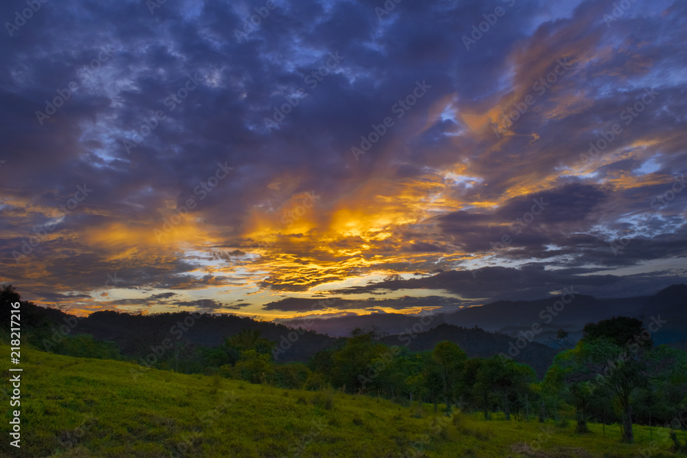 Atardecer de Boyacá 