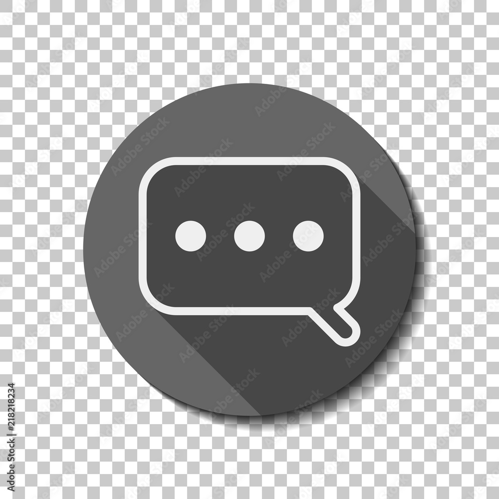 Simple text cloud. Linear, thin outline. flat icon, long shadow, Simple text cloud. Linear, thin outline. flat icon, long shadow,