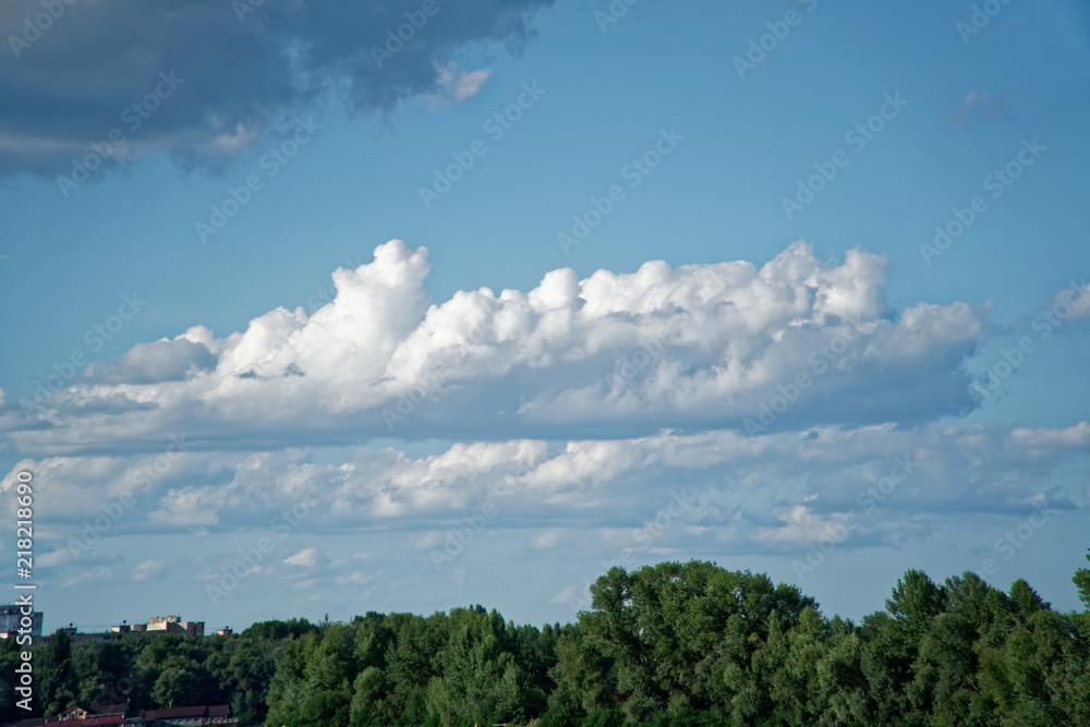 Cloudscape background, sky and clouds, summer day. Cloudscape background, sky and clouds, summer day.