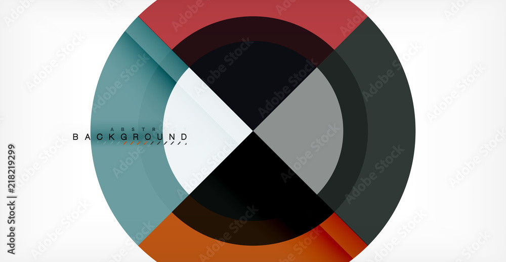 Obraz premium Vector circle abstract background