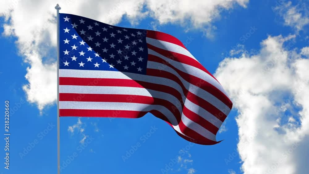 USA American Flag. Alpha matte USA American Flag. Alpha matte