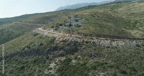 Car Driving on a country road  photo