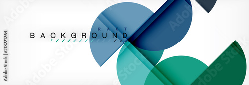 Circle abstract background, geometric illustration