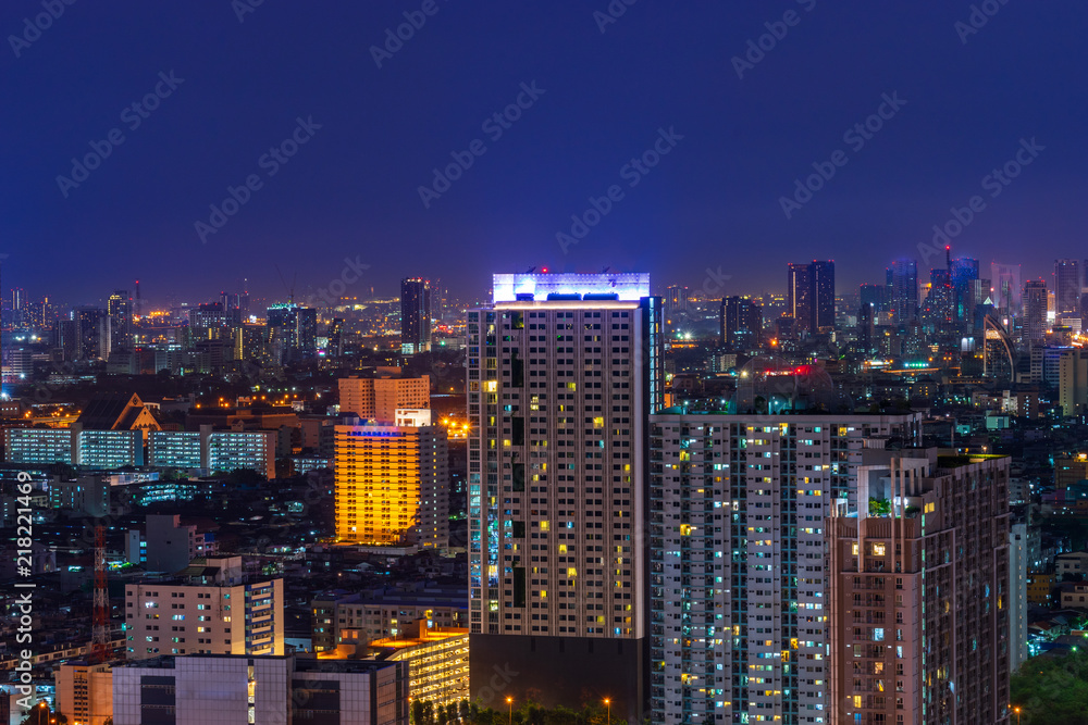 cityscape on skyling with twilight time background cityscape on skyling with twilight time background