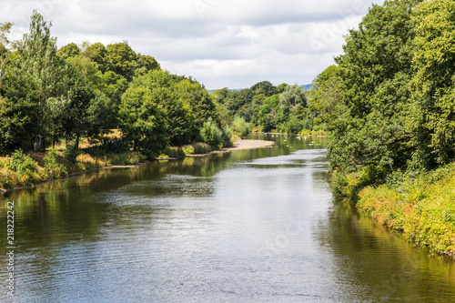 Bute park and Taff river in the centre of Cardiff, Wales, UK