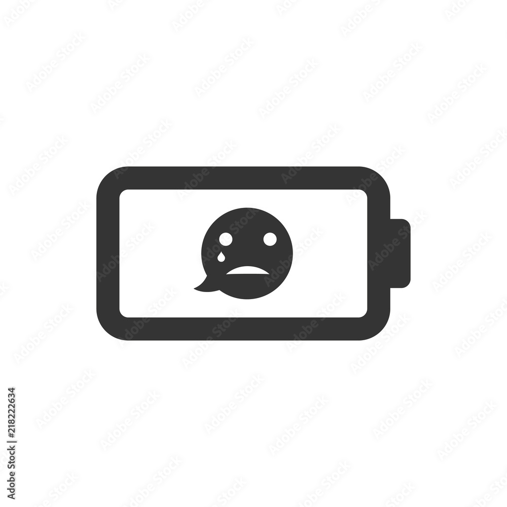 Naklejka premium Empty battery icon