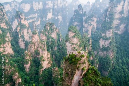 Zhangjiajie Nationalpark China Asien Quarzitsandstein