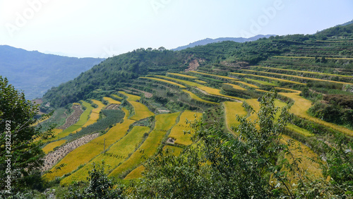 Wallpaper Mural Terraces cascade down the steep slopes to the valleys below Torontodigital.ca