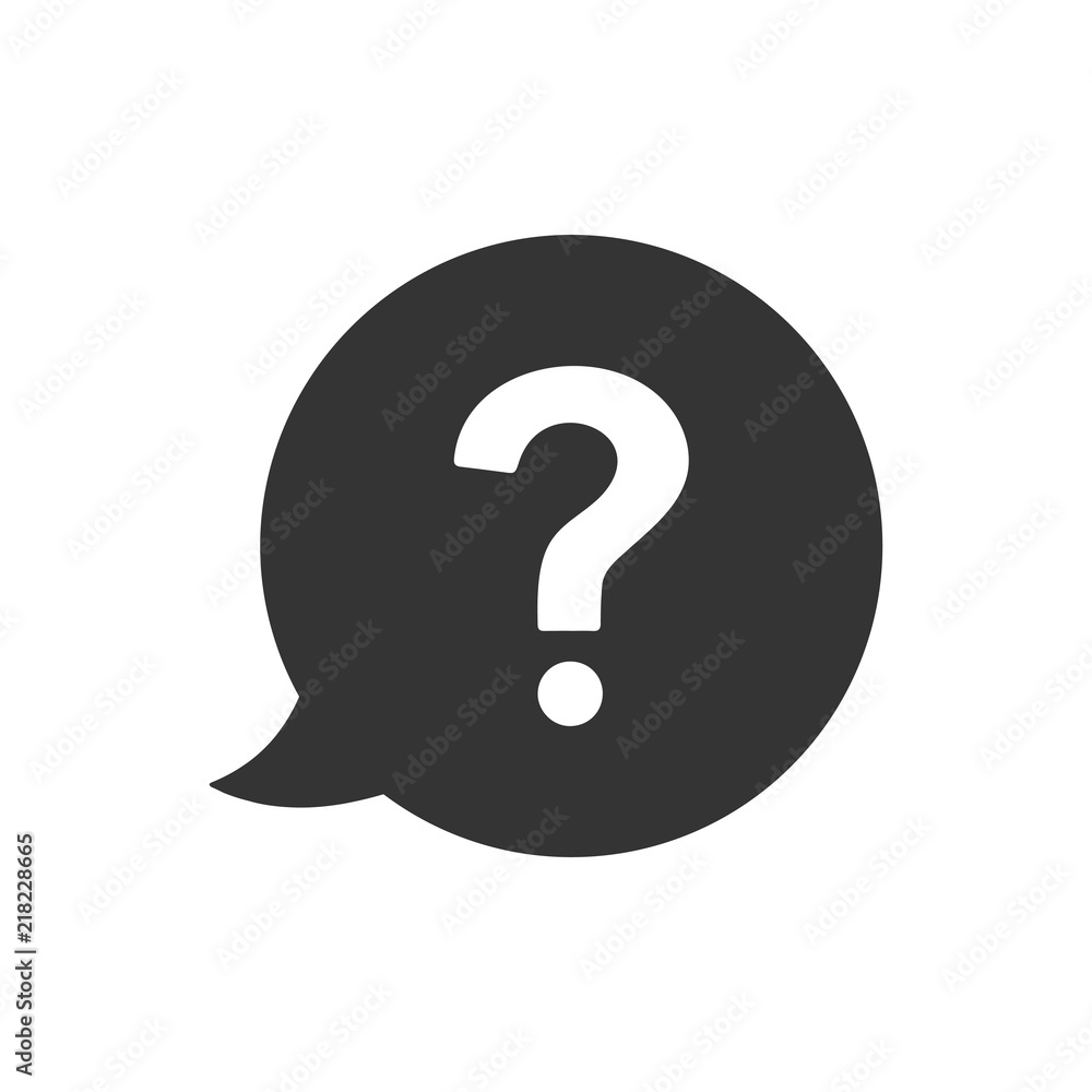 Question bubble icon Question bubble icon