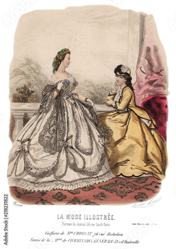 Gravure la Mode illustrée 1864 32 photo
