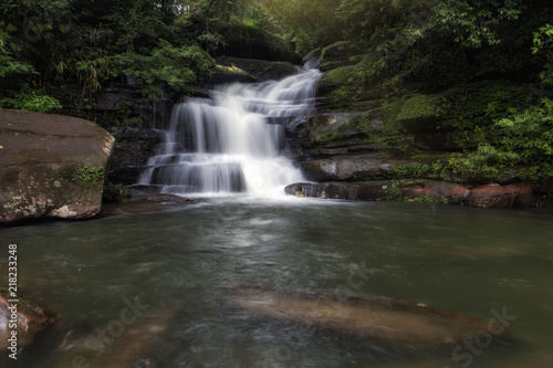 Nam Tok Tat Pho waterfall is originated from Phu Langka Mountain Range. As beautiful as Tat Kam Waterfall, Tat Pho Waterfall is a four-tiered waterfall with more than 10 meters in height at each tier.