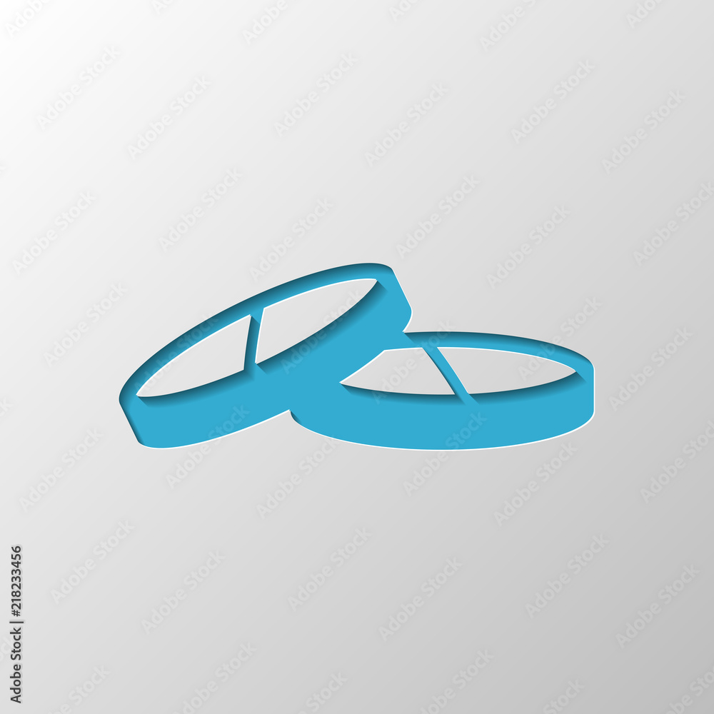 Pills or vitamin. Paper design. Cutted symbol with shadow Pills or vitamin. Paper design. Cutted symbol with shadow