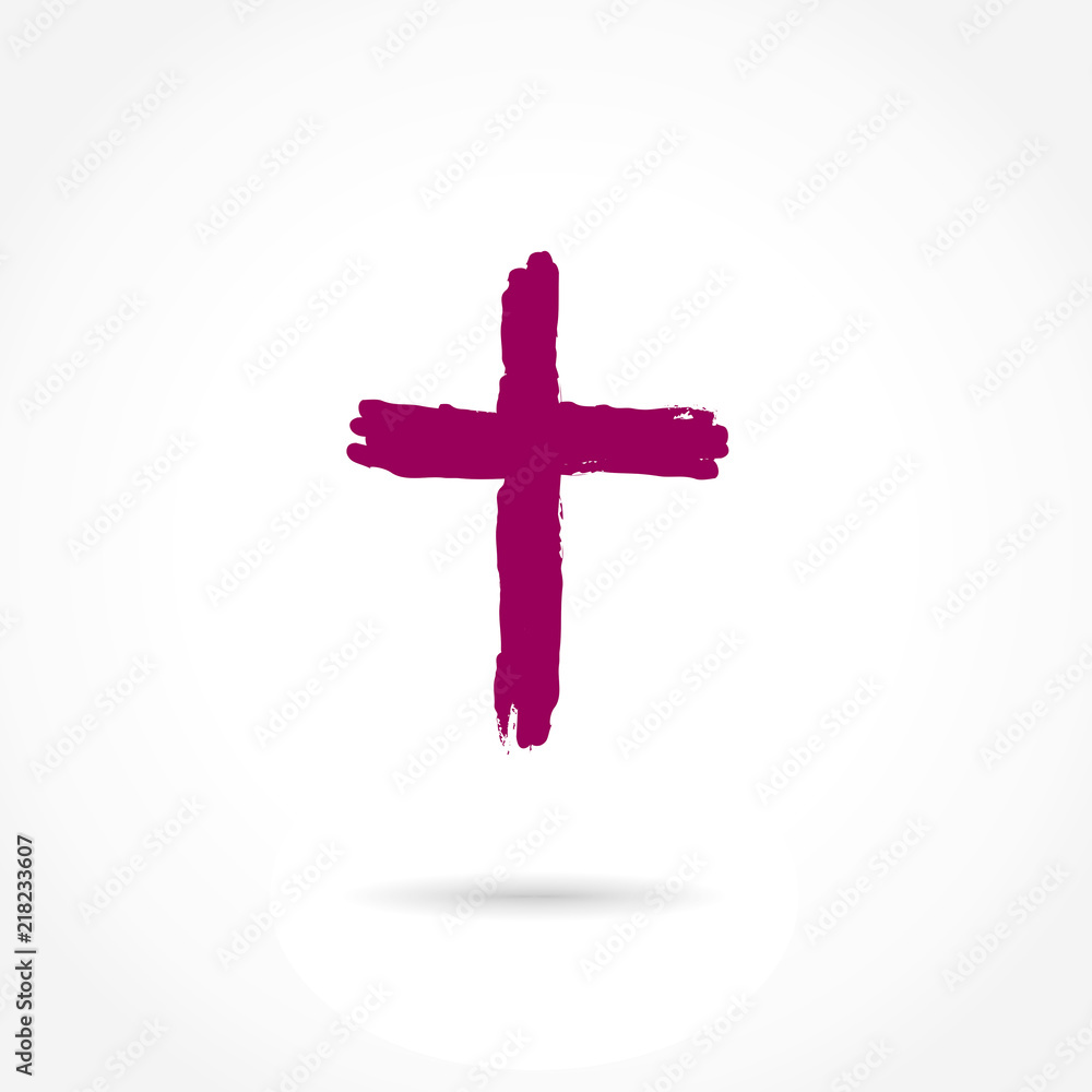 Obraz premium red cross icon vector
