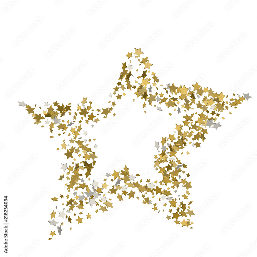 3d Golden star vector banner. Simple form. Template , card, vip, exclusive, certificate, gift luxury privilege voucher store present shopping 3d Golden star vector banner. Simple form. Template , card, vip, exclusive, certificate, gift luxury privilege voucher store present shopping