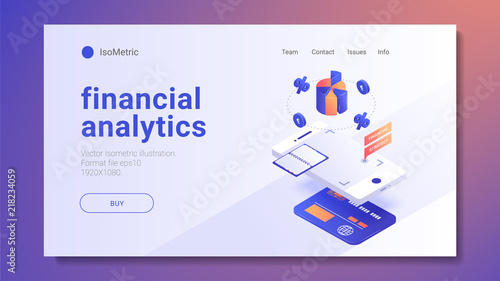 augmented expanded reality Concept. 3d isometric design. Vector illustration.