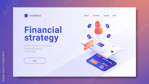 augmented expanded reality Concept. 3d isometric design. Vector illustration.