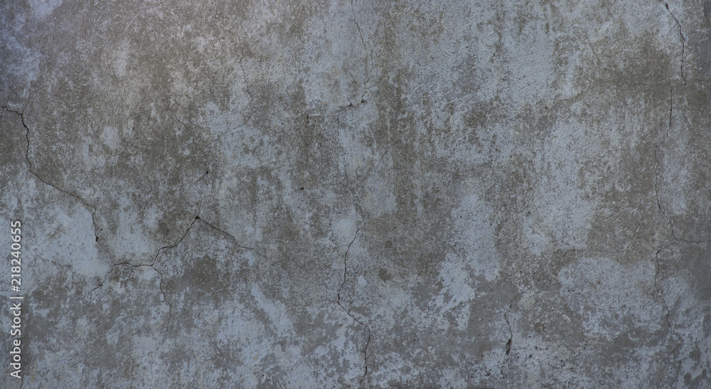 texture wall gray old plaster with cracks