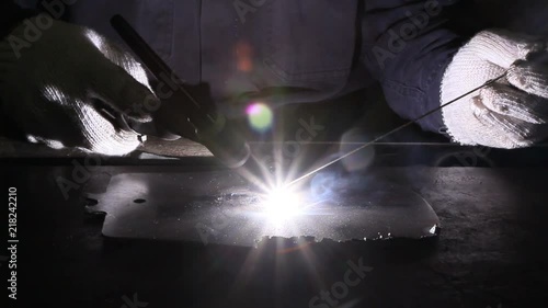 Tig welding or gas tungsten welding