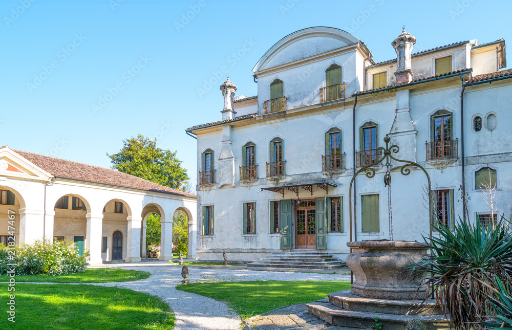The Venetian villas on the banks of the river Brenta