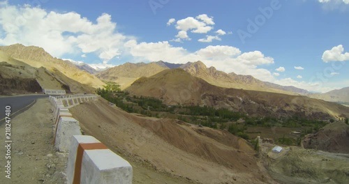 View of the valley near the village of Vanla from the road photo