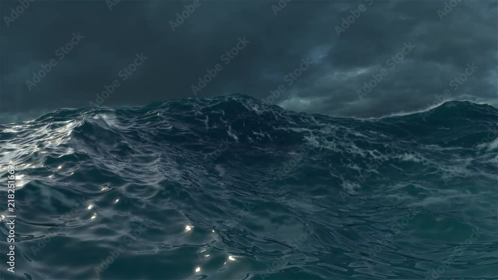 Ocean Waves During a Storm