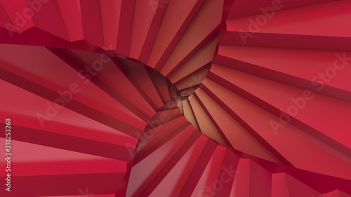 Wallpaper Mural stair abstrat illusion background. 3D Illustration Torontodigital.ca