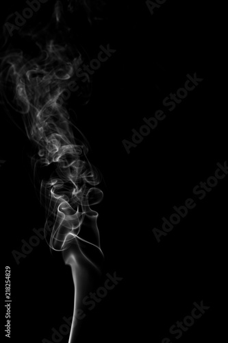 White cloud isolated on black background,Textured smoke,brush effect © Виталий Давыдов
