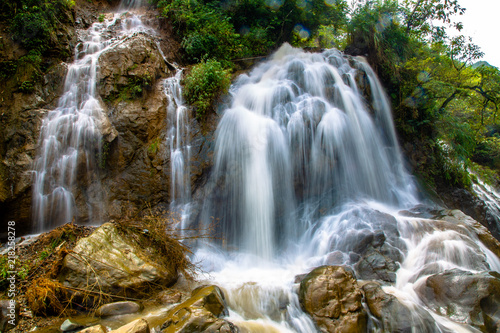 silver waterfall cat cat village sapa vietnam