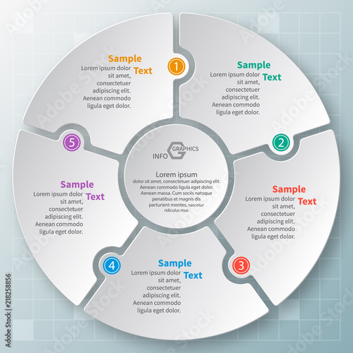 Abstract 3D Paper Infographics. Business template .Vector illustration