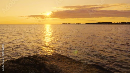 Sundowner with diver