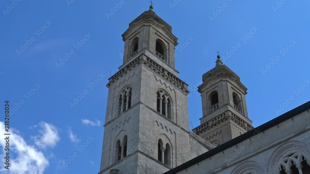 4K Italy, Puglia region, Altamura, Cathedral of Santa Maria Assunta, facades and elevations 4K Italy, Puglia region, Altamura, Cathedral of Santa Maria Assunta, facades and elevations