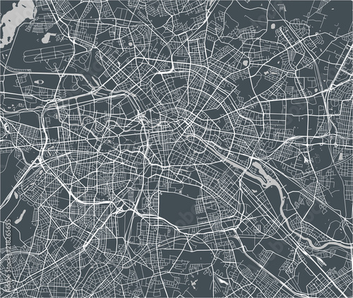 map of the city of Berlin, Germany
