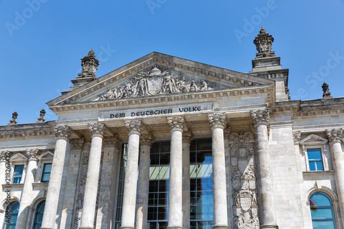 Reichstag building, seat of the German Parliament. Berlin, Germany