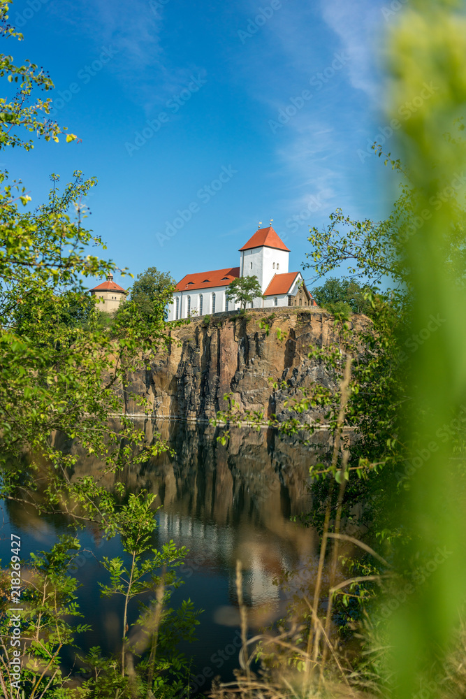 Obraz premium Bergkirche Beucha bei Brandis in Sachsen, Deutschland 
