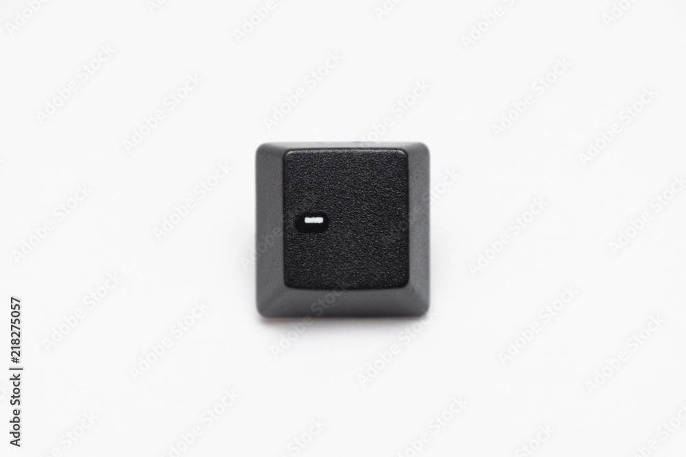 Single black keys of keyboard with different letters minus Single black keys of keyboard with different letters minus