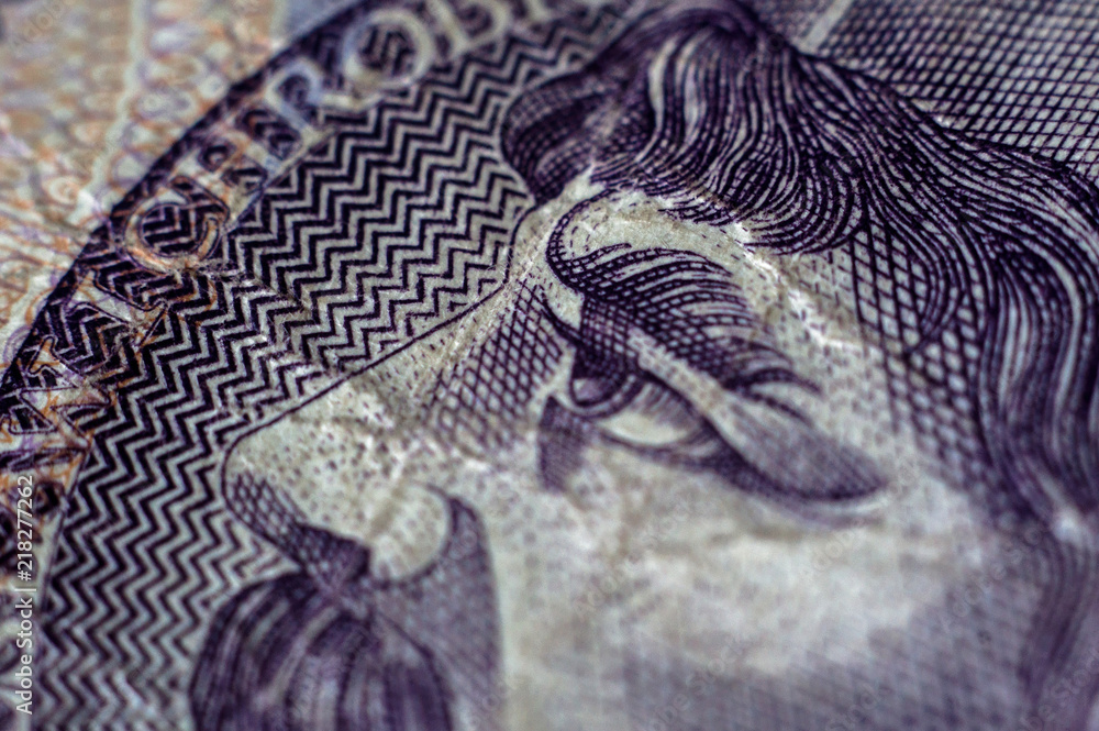 Fototapeta premium 20 polskich złotych - macro 