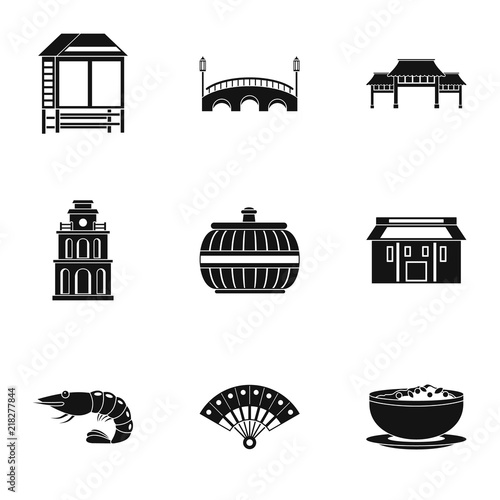 Photos Eastward icons set