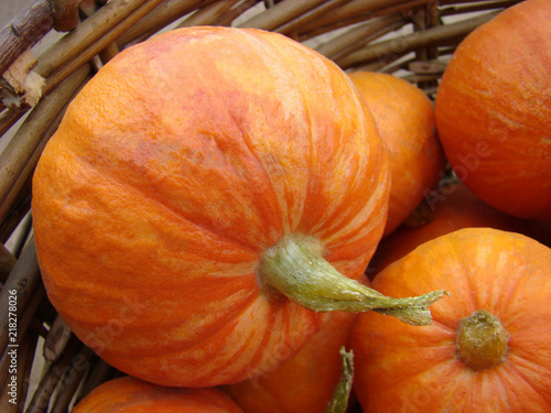 pumpkin in the basket