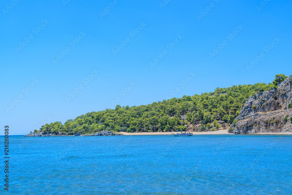 People are resting on Iztuzu Beach, Turkey People are resting on Iztuzu Beach, Turkey
