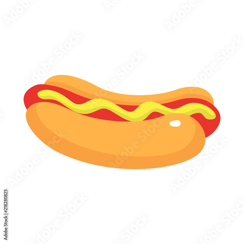 Street food of hotdog icon. Isometric of street food of hotdog vector icon for web design isolated on white background