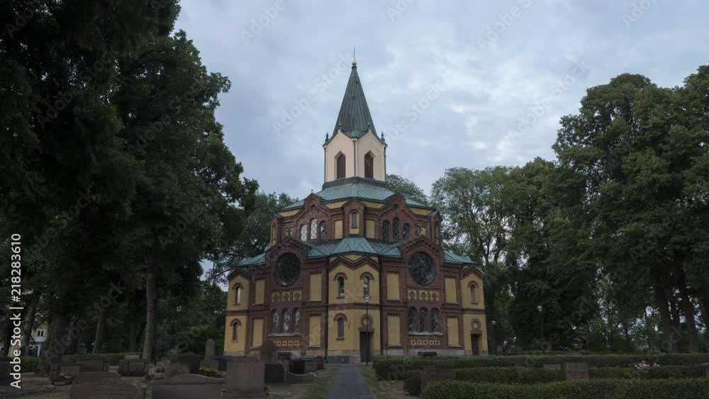 Swedish Central Plan Church Sävare Church time lapse Swedish Central Plan Church Sävare Church time lapse