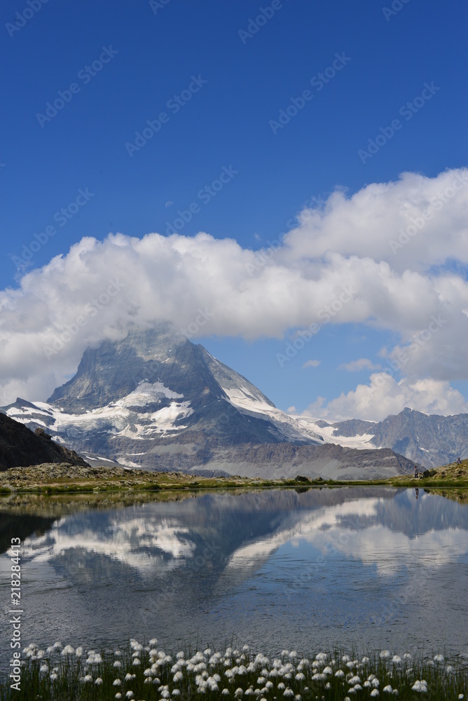 Riffelsee - Matterhorn in den Walliser Alpen 
